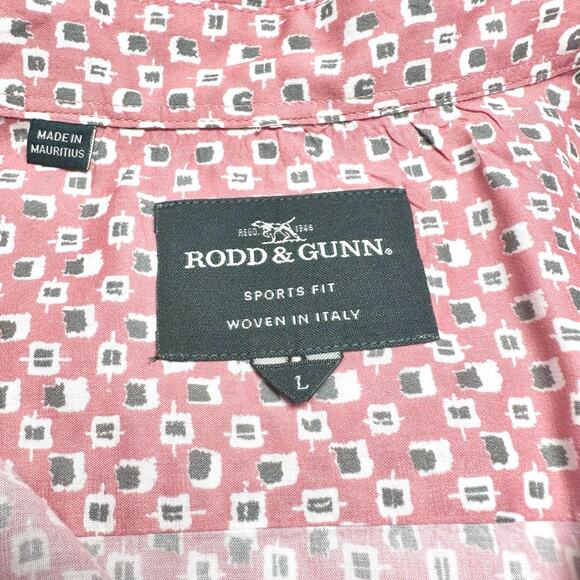 Rodd & Gunn | Men | Mclaren Park Short Sleeve Sports FIt Button Up Shirt | Large - Picture 6 of 12